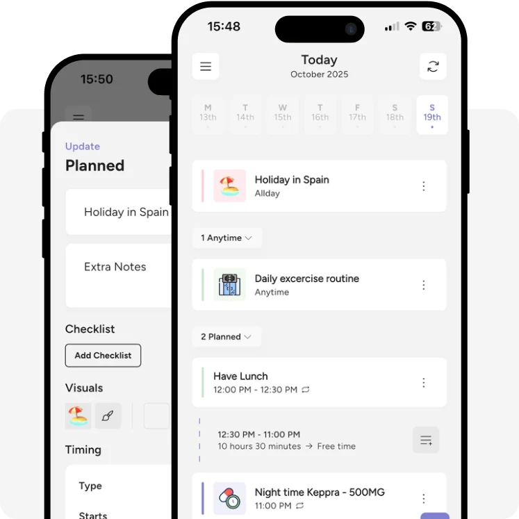Visual Daily Planning Feature