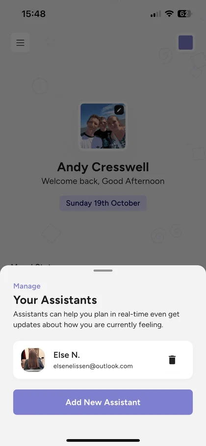 Thruday app on mobile